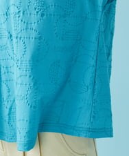 GJKGT43160 Jocomomola(ホコモモラ) Reflexion リップルカットソー ブルー