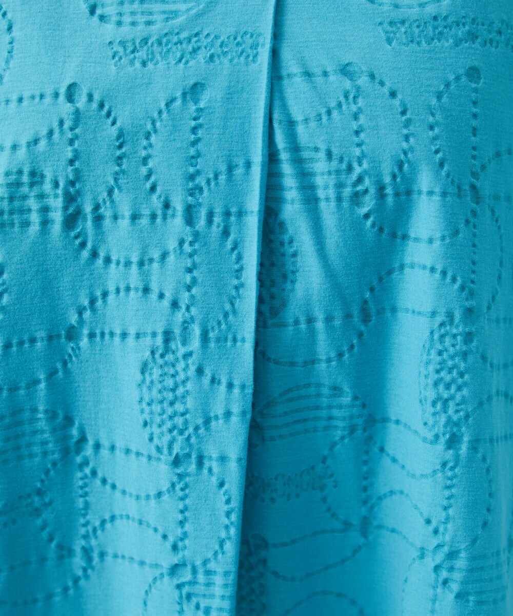 GJKGT43160 Jocomomola(ホコモモラ) Reflexion リップルカットソー ブルー