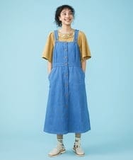 GJKGT45160 Jocomomola(ホコモモラ) Lugarrocoso ジャカードフラワー刺繍カットソー マスタード