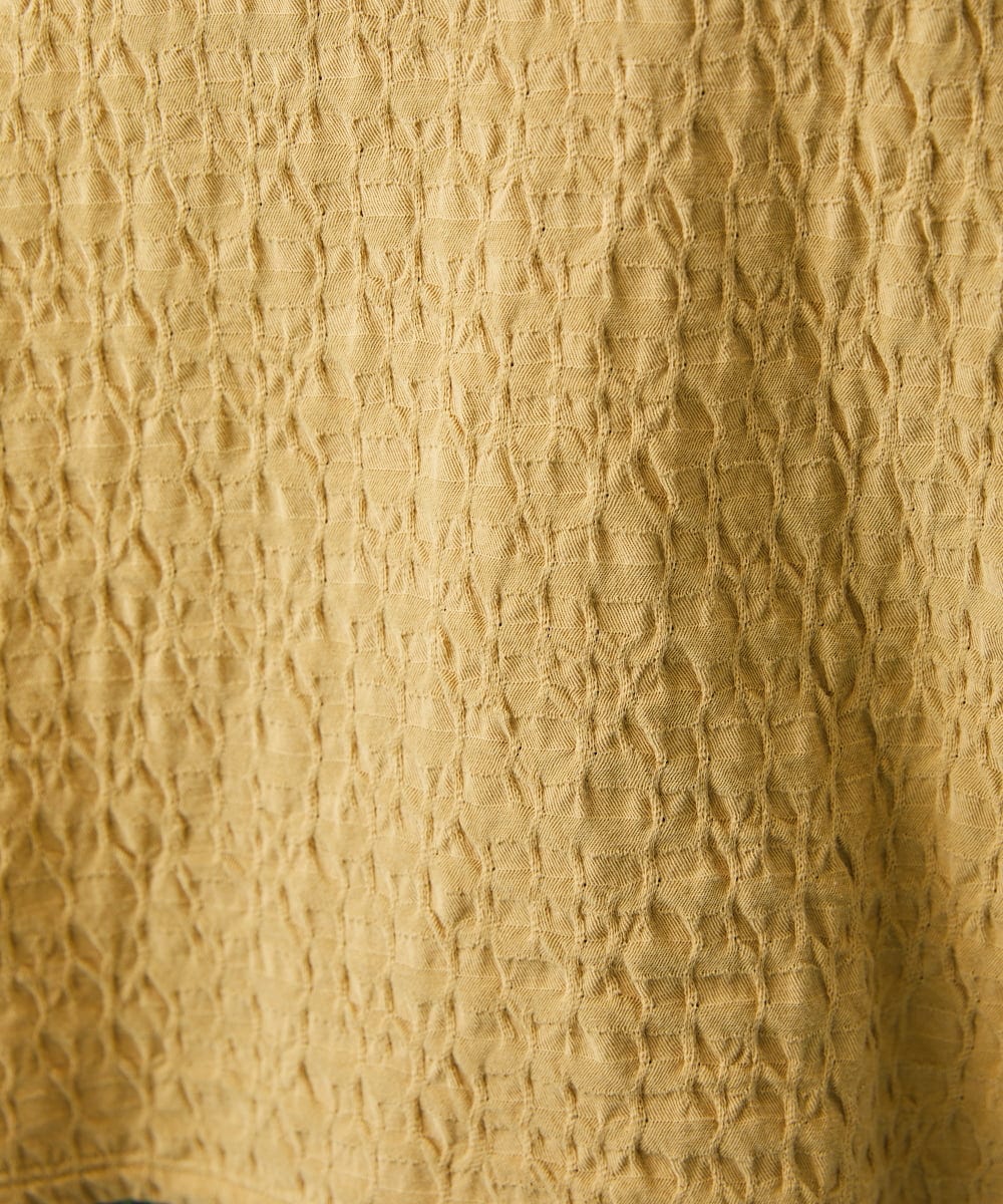 GJKGT46150 Jocomomola(ホコモモラ) Lugarrocoso ジャカードホコガール刺繍カットソー ブルー
