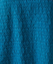 GJKGT46150 Jocomomola(ホコモモラ) Lugarrocoso ジャカードホコガール刺繍カットソー ブルー