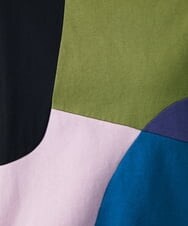 GJKGT47150 Jocomomola(ホコモモラ) Multicolor パッチワークカットソー ベージュ