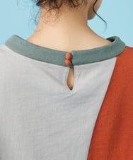 GJKGT47150 Jocomomola(ホコモモラ) Multicolor パッチワークカットソー ベージュ