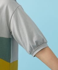GJKGT47150 Jocomomola(ホコモモラ) Multicolor パッチワークカットソー ベージュ