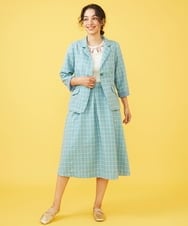 GJKGV39085 Jocomomola(ホコモモラ) フライス 配色刺繍タンクトップ アイボリー