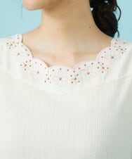 GJKGW43090 Jocomomola(ホコモモラ) Desvio アイレットジャカードタンクトップ ライトブルー
