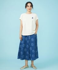 GJKGW44090 Jocomomola(ホコモモラ) Cosecha バックプリント Tシャツ ブラック