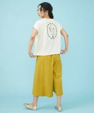 GJKGW44090 Jocomomola(ホコモモラ) Cosecha バックプリント Tシャツ ブラック