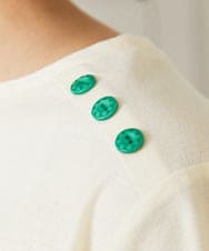 GJKHA30150 Jocomomola(ホコモモラ) Escala floral フラワー刺繍クラフトTシャツ ラベンダー