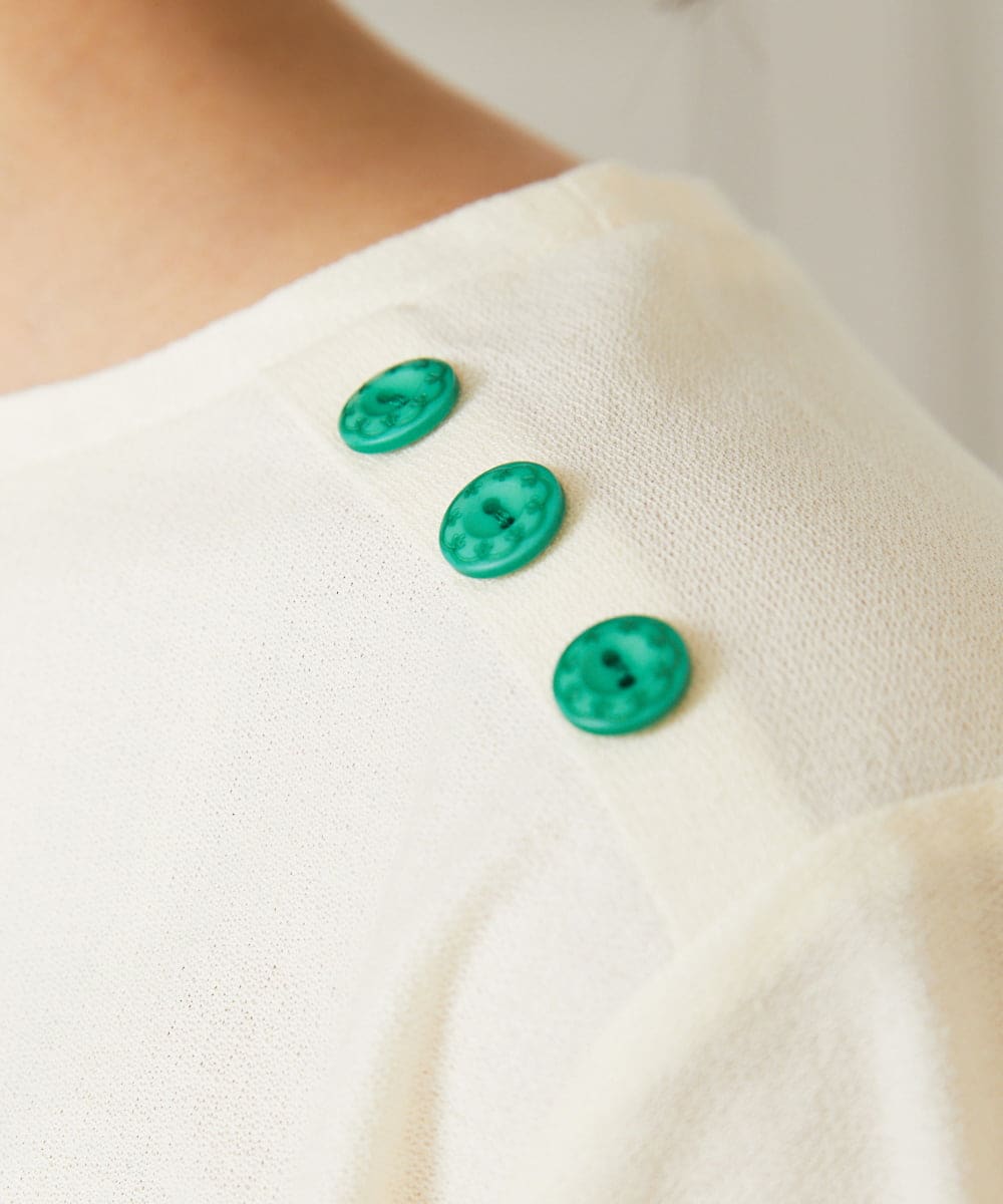 GJKHA30150 Jocomomola(ホコモモラ) Escala floral フラワー刺繍クラフトTシャツ ラベンダー