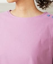 GJKHA30150 Jocomomola(ホコモモラ) Escala floral フラワー刺繍クラフトTシャツ ラベンダー