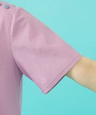 GJKHA30150 Jocomomola(ホコモモラ) 【早割10％OFF】フラワー刺繍クラフトTシャツ ラベンダー
