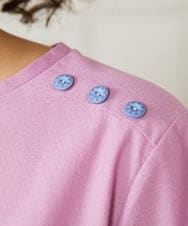 GJKHA30150 Jocomomola(ホコモモラ) Escala floral フラワー刺繍クラフトTシャツ ラベンダー