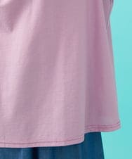 GJKHA31180 Jocomomola(ホコモモラ) 【早割10％OFF】フラワー刺繍パフスリーブTシャツ ラベンダー