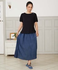 GJKHA42130 Jocomomola(ホコモモラ) Arriate アイレットジャカードカットソー アイボリー