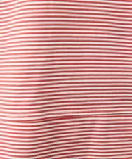 GJKHD02180 Jocomomola(ホコモモラ) 【接触冷感】Verano en La Mancha フラワープリントボーダーTシャツ レッド×アイボリー
