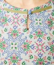GJKHD30180 Jocomomola(ホコモモラ) 【接触冷感】Solana プリントカットソープルオーバー ライトブルー