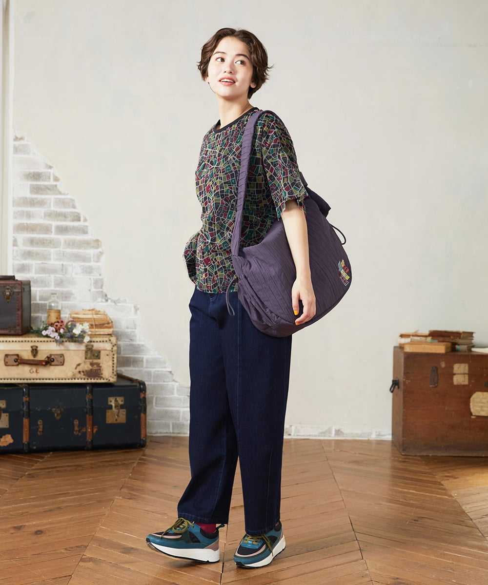 GJKJA01180 Jocomomola(ホコモモラ) Callejero チュールレイヤードカットソー グリーン