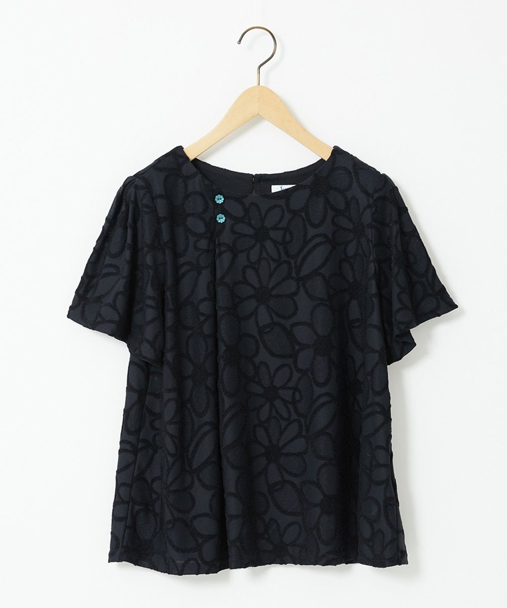 GJKJA32160 Jocomomola(ホコモモラ) Camino de flores フラワージャカードカットソー レッド