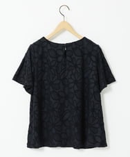 GJKJA32160 Jocomomola(ホコモモラ) Camino de flores フラワージャカードカットソー ブラック