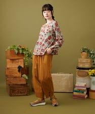 GJKJB39200 Jocomomola(ホコモモラ) Calle de los Jardines フラワージャカードカットソー ライトグリーン