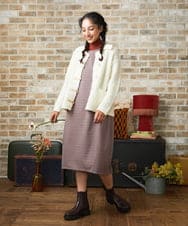 GJKJB41140 Jocomomola(ホコモモラ) アイレットレースカットソー ネイビー