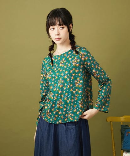 GJKJB42160 Jocomomola Petalo フラワープリントカットソー