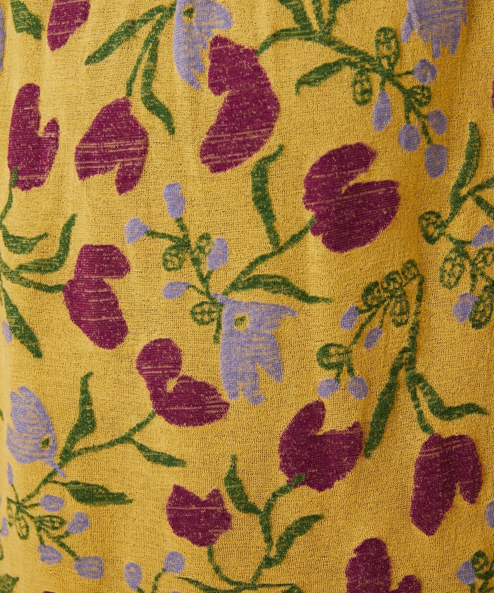 GJKJD01200 Jocomomola(ホコモモラ) 【日本製】Aves ジャカードカットソープルオーバー マスタード