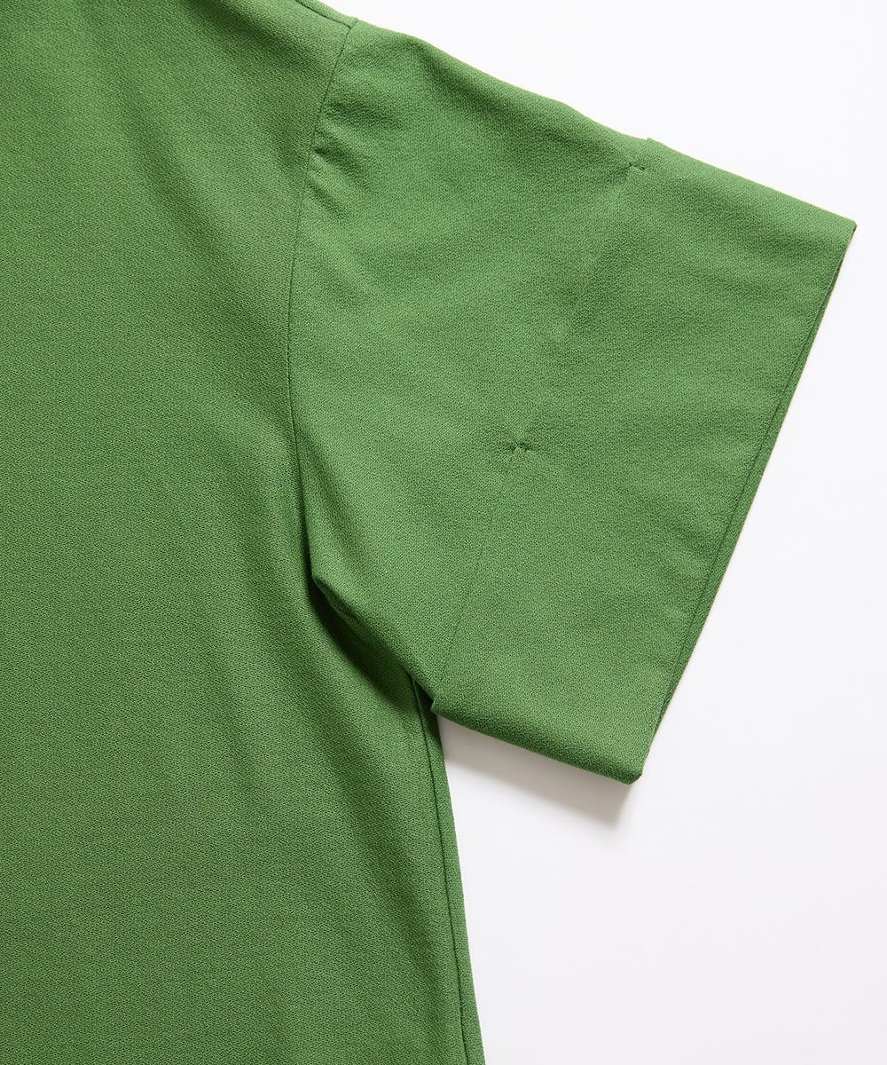GJKJD02180 Jocomomola(ホコモモラ) 【接触冷感】Aves バードパッチワークカットソー グリーン