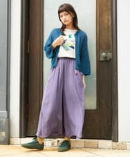 GJKJD02180 Jocomomola(ホコモモラ) 【接触冷感】Aves バードパッチワークカットソー ライトグレー