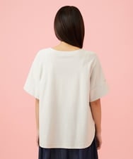 GJKJD02180 Jocomomola(ホコモモラ) 【接触冷感】Aves バードパッチワークカットソー ライトグレー