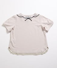 GJKJD03160 Jocomomola(ホコモモラ) 【接触冷感】Aves 刺繍カットソー ライトグレー