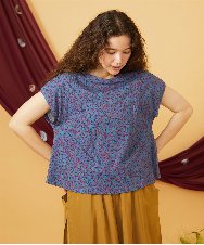 GJKJD30180 Jocomomola(ホコモモラ) 【接触冷感】Onditas ドットプリントカットソー パープル