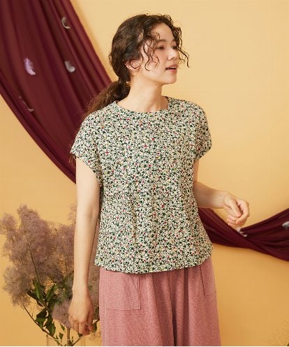 GJKJD30180 Jocomomola 【接触冷感】Onditas ドットプリントカットソー