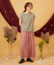 GJKJD30180 Jocomomola(ホコモモラ) 【接触冷感】Onditas ドットプリントカットソー アイボリー
