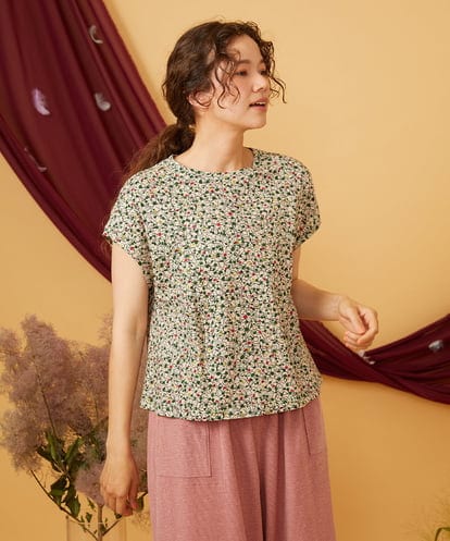 GJKJD30180 Jocomomola 【接触冷感】Onditas ドットプリントカットソー