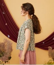 GJKJD30180 Jocomomola(ホコモモラ) 【接触冷感】Onditas ドットプリントカットソー アイボリー