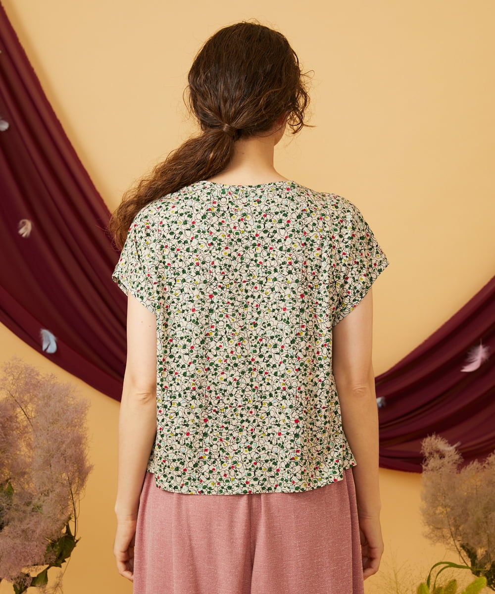 接触冷感】Onditas ドットプリントカットソー(カットソー・Tシャツ