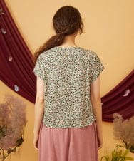 GJKJD30180 Jocomomola(ホコモモラ) 【接触冷感】Onditas ドットプリントカットソー アイボリー