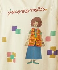 GJKJD33160 Jocomomola(ホコモモラ) 【接触冷感】Amigo ガールプリントTシャツ ライトイエロー