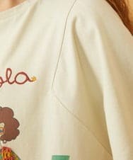 GJKJD33160 Jocomomola(ホコモモラ) 【接触冷感】Amigo ガールプリントTシャツ ライトイエロー