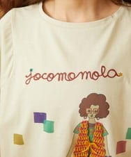 GJKJD33160 Jocomomola(ホコモモラ) 【接触冷感】Amigo ガールプリントTシャツ ライトイエロー