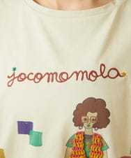 GJKJD33160 Jocomomola(ホコモモラ) 【接触冷感】Amigo ガールプリントTシャツ ライトイエロー