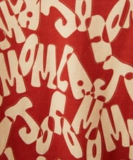GJKJE04200 Jocomomola(ホコモモラ) Firma 総柄ドロストカットソー レッド