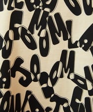 GJKJE04200 Jocomomola(ホコモモラ) Firma 総柄ドロストカットソー ベージュ