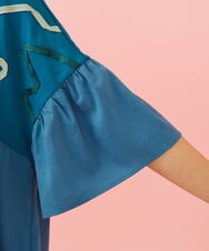 GJKJE36170 Jocomomola(ホコモモラ) Arte Libre ドッキングカットソー ブルー