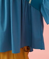 GJKJE36170 Jocomomola(ホコモモラ) Arte Libre ドッキングカットソー ブルー