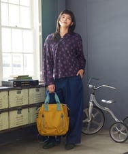GJKJE40180 Jocomomola(ホコモモラ) 【日本製】配色ドットジャカードフード付きカットソー ブラック