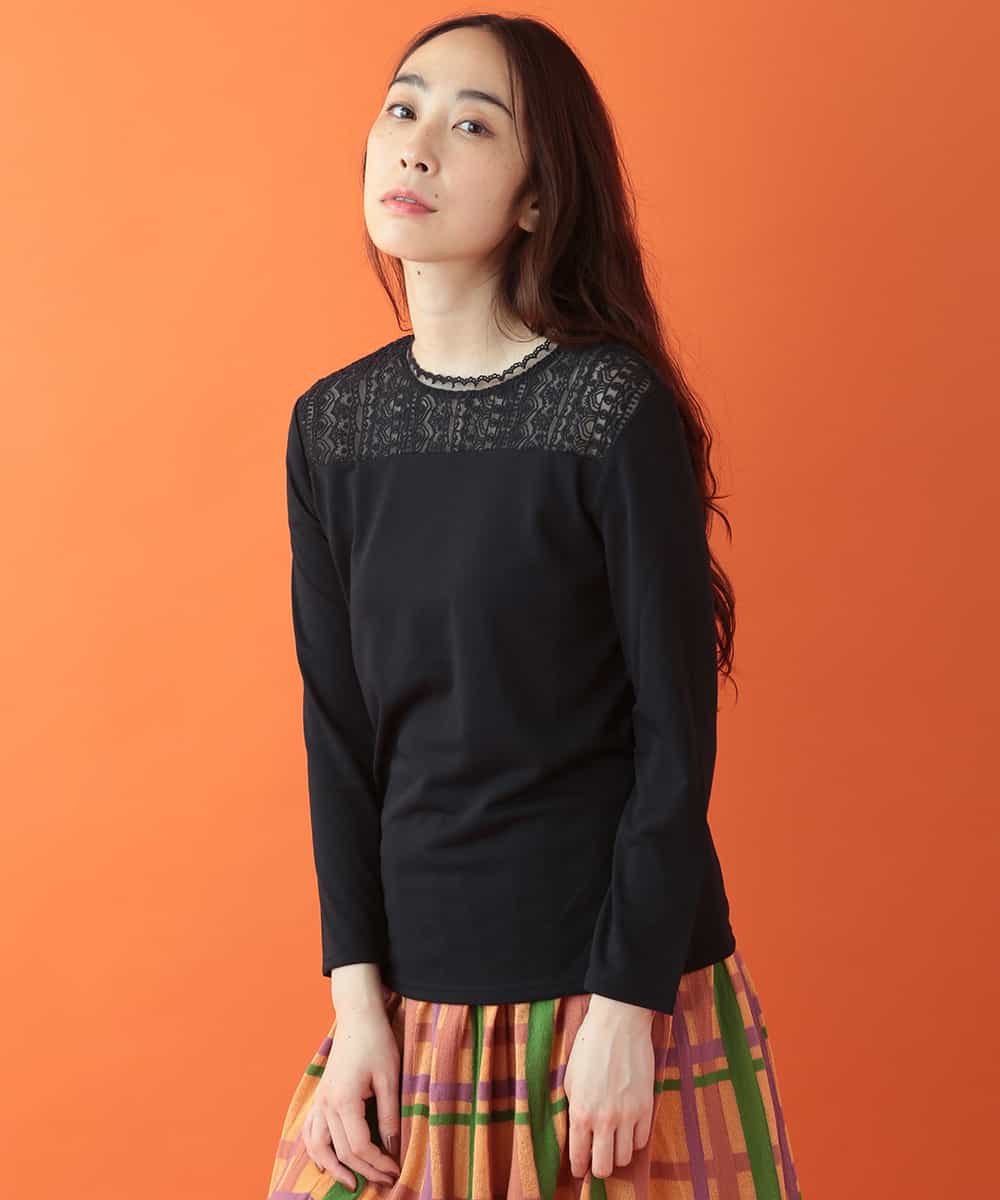 ミリオンアイス天竺 レースカットソー カットソー Tシャツ Jocomomola ホコモモラ イトキンオンラインストア ミリオンアイス天竺 レースカットソー カットソー Tシャツ Jocomomola ホコモモラ イトキンオンラインストア