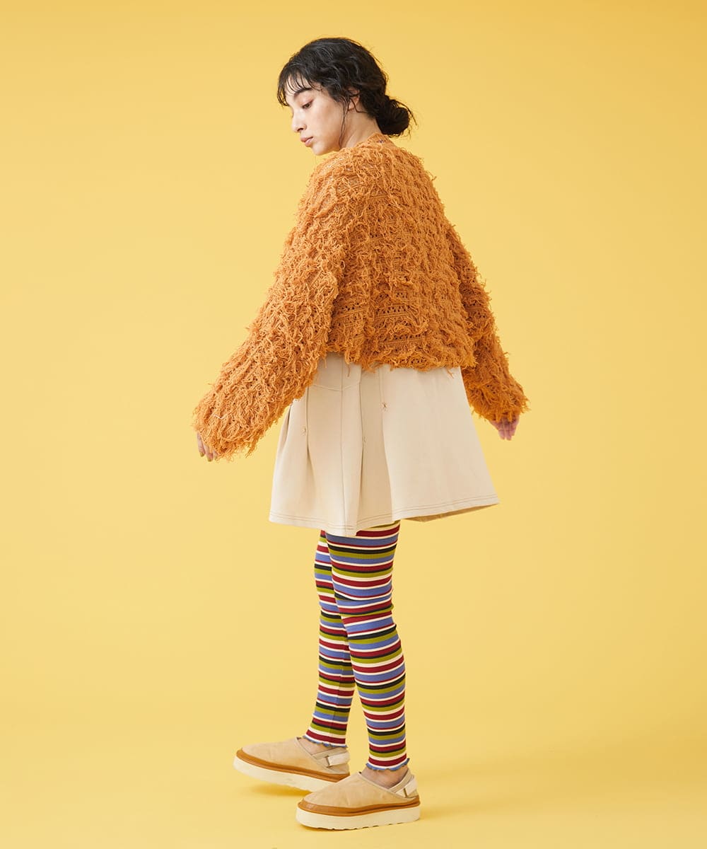 GJKJQ09180 Jocomomola(ホコモモラ) Payaso ピエロアップリケカットソー アイボリー